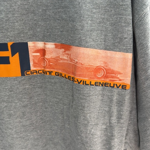 Formula One Grand Prix t-shirtx gray, O/S size very big/wide/long. Unworn NWT. - Picture 3 of 8